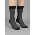 Balkonda Erkek Çorap 2'li Paket Kamet Lambswool Uzun Dikişsiz Kışlık Sıcak Tutar Gri & Koyu Lacivert - Pro Socks - Gri - Koyu Lacivert - 41 - 44