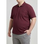 Balkonda Erkek Tişört Cepli Terletmez Battal Boy Büyük Beden - Simenti - Bordo - 4XL