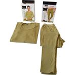 Balkonda Termal içlik takım pamuklu penye likralı nefes alabile kumaş haki yeşil ATİ1-2XXL - 2XL - Haki - Yeşil