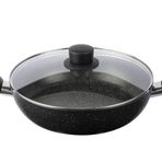 BALLARINI Vipiteno kapaklı kızartma tenceresi, indüksiyonlu kızartma tenceresi, yapışmaz kaplama, güveç tenceresi, alüminyum, yuvarlak, çap 28 cm