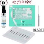 Ballet K2 Çelik 10 Adet Epilasyon İğnesi + K2 Gümüş İğne