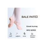 Balletique Premium Super Stretch Bale Patiği – Pembe Somon Profesyonel Çift Taban Bale Ayakkabısı, Esnek Kumaş