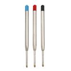 Ballpoint Kalem Uçları, 4 "Elmas Kristal Kalem ve Tükenmez Kalem için Siyah Cepli, Siyah, Mavi ve Kırmızı, 30 ADET