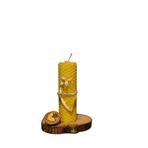 Balmumu Doğal Mum (El Yapımı, 4 adet - 10cm x 3cm) - Atadan Doğal