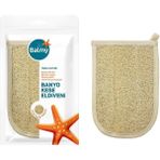 Balmy Doğal Kabak Banyo Eldiveni Peeling Etkisiyle Cilt Bakımı İçin Uygun