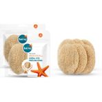 Balmy Doğal Kabak Peeling Disk Yağlı Ciltler İçin Derin Temizleme 6 Adet