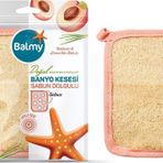 Balmy Doğal Sabun Dolgulu Banyo Kesesi Nektarin & Limon Otu
