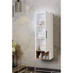 BALNEOM Banyo Karanfil %100 Mdf Beyaz 120 Cm Banyo Boy Dolabı