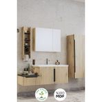 Balneom Banyo Zakkum 120 cm Banyo Dolabı+Dolaplı Aynalı Üst Dolap+Boy Dolabı+Raf