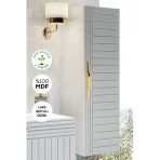 Balneom Erguvan Beyaz Demonte 120 Cm Banyo Boy Dolabı