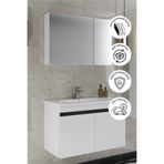 Balneom İdil 65 cm Üst Banyo Aynalı Dolabı ve Lavabo