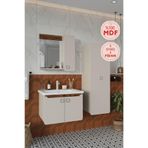 Balneom Selvi 65 cm Aynalı Üst Lavabo ve Banyo Boy Dolabı