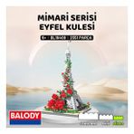 Balody Mimari Serisi – Eyfel Kulesi (BL16409) – Mikro Blok Yapı Oyuncakları Seti (Gri)