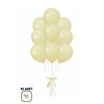BALOMİS Makaron Sarı Soft Parti Balonu Helyum Uyumlu Süsleme