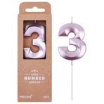 BALON DİYARI 3 Yaş pasta mumu doğmu günü pasta mumu Kristal Rosepembe kaliteli