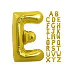 BALON DİYARI E Harf Balon Altın Gold 78cm büyük boy Hava ve helyum ile uyumlu