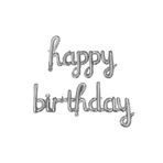 BALON DİYARI EL YAZILI HAPPY BİRTHDAY FOLYO BALON