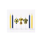 BALON DİYARI Fenerbahçe Doğum Günü Pasta Mumu Seti 4'lü - Top Kupa Forma Happy Birthday