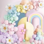 Balon Diyarı Karışık Pastel, Metalik Balon - Çok Renkli - 50