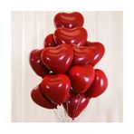 Balon Diyarı Kırmızı Kalp Şekilli Latex Balon 15 Adet Parti Malzemesi
