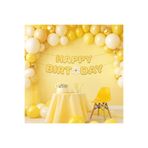 BALON DİYARI Özel Kesim Happy birthday banner balon dahil süslemesi kaliteli şık kutlama