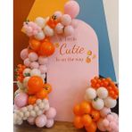 Balon Diyarı Pastel Balon - Turuncu Rengi + Balon zinciri - 100 Adet