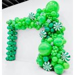 Balon Diyarı Pastel Balon - Yeşil rengi + Balon zinciri - Açık Yeşil - 100 Adet