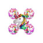 BALON DİYARI Unicorn balon setleri 5li folyo hava ve helyum ile uyumlu