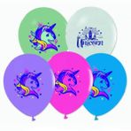 Balon Evi Unicorn Baskılı Pastel 4+1 100'lü Balon