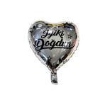 Balon Kalp Şekilli Iyiki Doğdun Yazılı Folyo Balon (GÜMÜŞ)