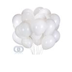 Balon Parlak Metalik Helyum Balon 10 Adet (BEYAZ)