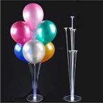 Balon Süsleme Standı 7 Çubuklu Set - Şeffaf
