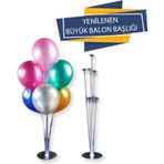 BALON SÜSLEME STANDI 75 CM ŞEFFAF 1 SET