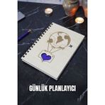 Balon Tasarım Ahşap Plan Defteri - Süresiz Ajanda - Günlük Planlayıcı (Tarihsiz Planlama Defteri) A5