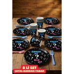 Baloncu Dede Cinsiyet Partisi Tabak Set Baby Shower Parti Cinsiyet Belirleme Cinsiyet Partisi Malzemeleri