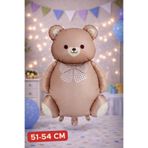Baloncu Nene Karamel Oturan Ayı Folyo Balon Doğum Günü Helyum Balon Doğum Günü Süs Kutlama Çocuk Doğum Günü Balon