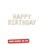 Baloncu Nene Krem Happy Bırthday Folyo Set Balon Doğum Günü Helyum Doğum Günü Süs Kutlama Çocuk Doğum Günü