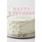 Baloncu Nene Pembe Hapyy Birthday Yazılı Pasta Mumu Doğum Günü Pasta Mumu Yaş Doğum Günü Mumu