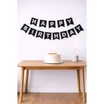 Baloncu Nene Siyah Karton Happy Bırthday Yazısı Doğum Günü Banner Doğum Günü Süsleri Doğum Günü Balonları