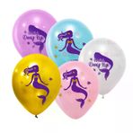 Balonevi Balon 3+1 Pırıltılı Deniz Kızı Baskılı 12"