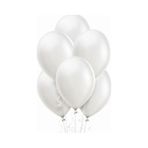 Balonevi Balon Metalik Beyaz 12 İnc 100 Lü