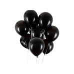 Balonevi Balon Siyah (10 Adet) - Renkli