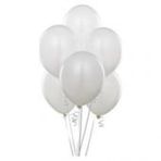 Balonevi Beyaz 100'lü Baskısız Balon