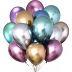Balonevi Krom Balon Karışık 12" - 10 Adet