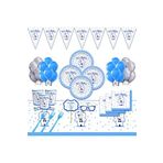 BalonEvi Mavi Diş Buğdayı Ilk Diş Günü Parti Süsleri 24 Kişilik