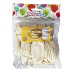Balonevi Metalik Beyaz Balon