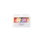BalonEvi PAPATYA ŞEKİLLİ MAKARON MUM 5'Lİ 5 RENK 7cm