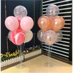 BalonEvi Şefaf Balon Standı 7li Parti Süsleme Aparatı