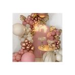 Baloniva Krom Rose Gold * Kum Beji * Makaron Pembe 100'lü Balon Seti