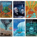 Balonla Beş Hafta - Seksen Günde Dünya Gezisi - Ay’a Yolculuk - 6 Kitap Set - Jules Verne